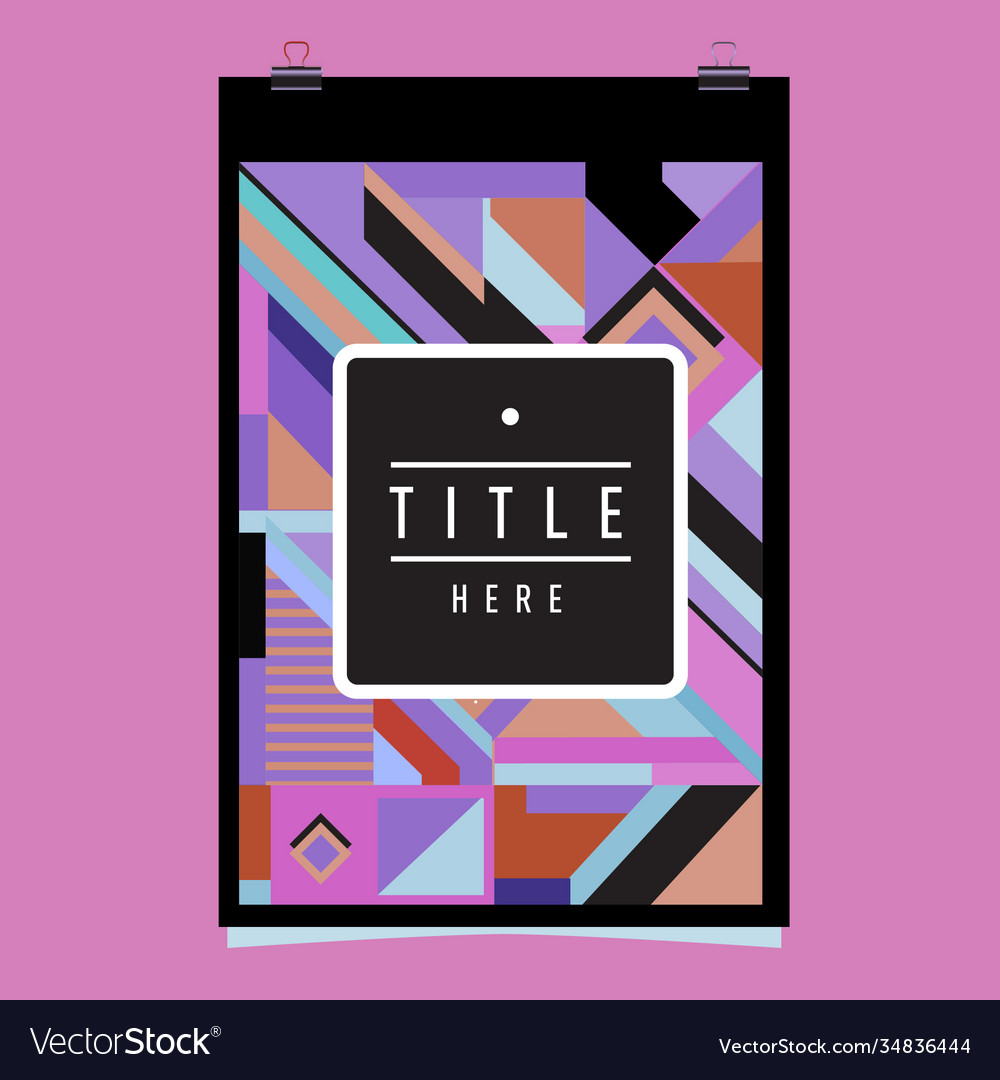Abstract colorful geometric pattern background Vector Image Abstract colorful geometric pattern background
