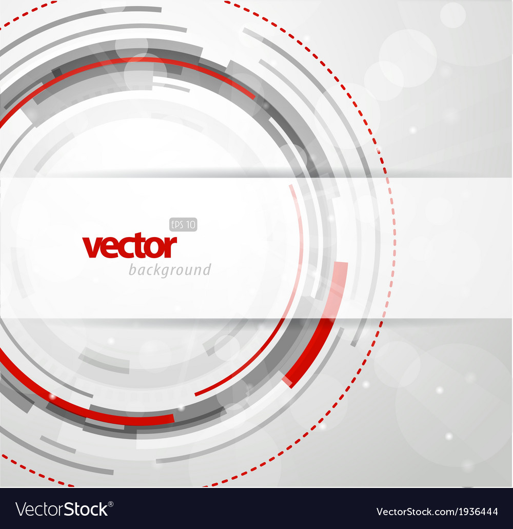 Abstract Red and Grey Circle Background