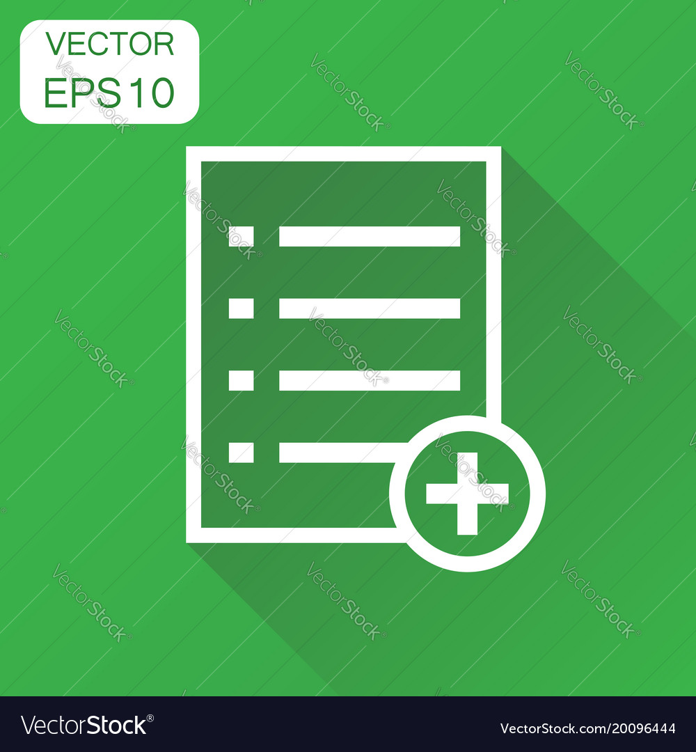 Add list document icon business concept