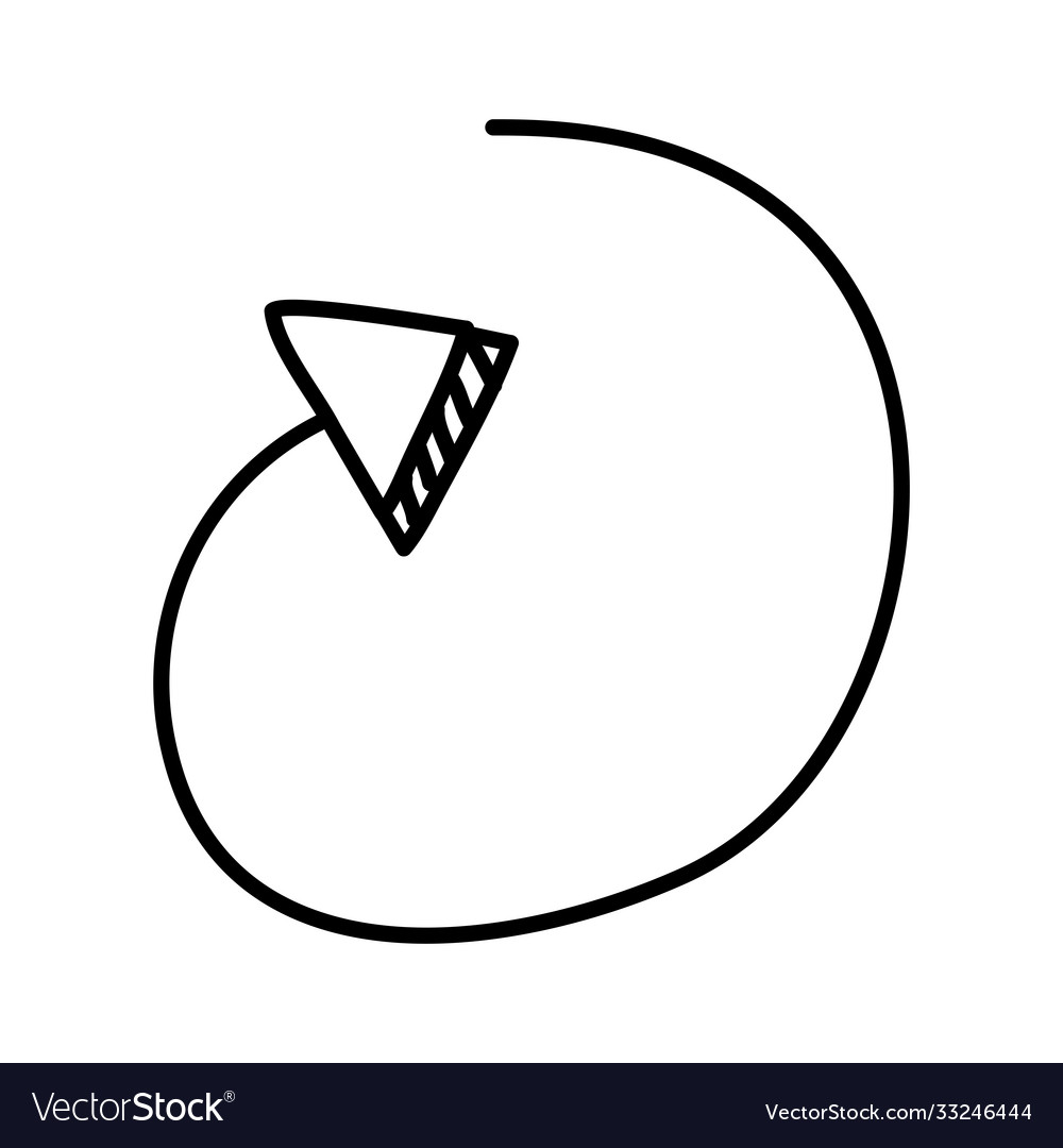 Arrow thin direction reload line style icon
