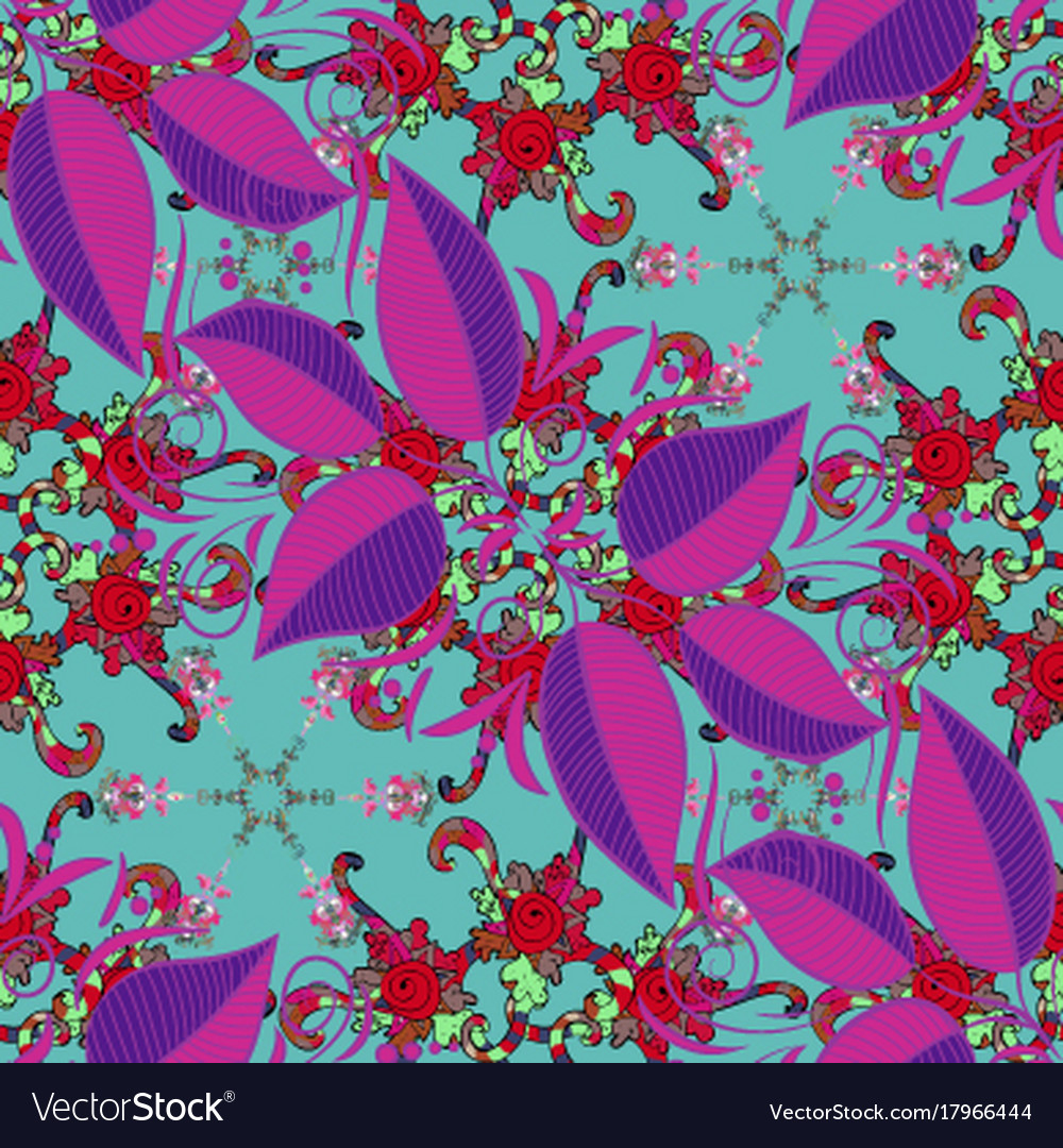 Beautiful fabric pattern colour spring theme