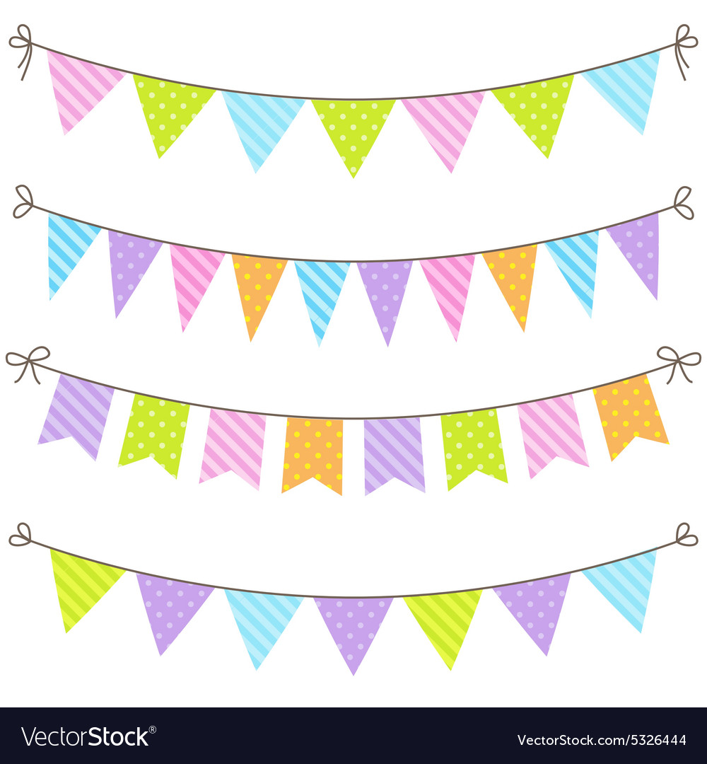 Bunting Royalty Free Vector Image - Vectorstock