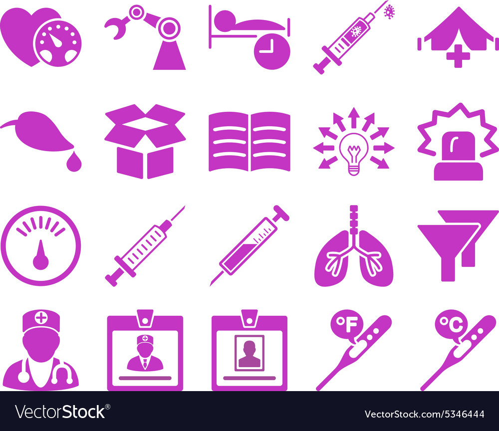 Medical bicolor icons