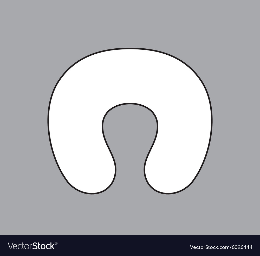 Neck Pillow Royalty Free Vector Image Vectorstock