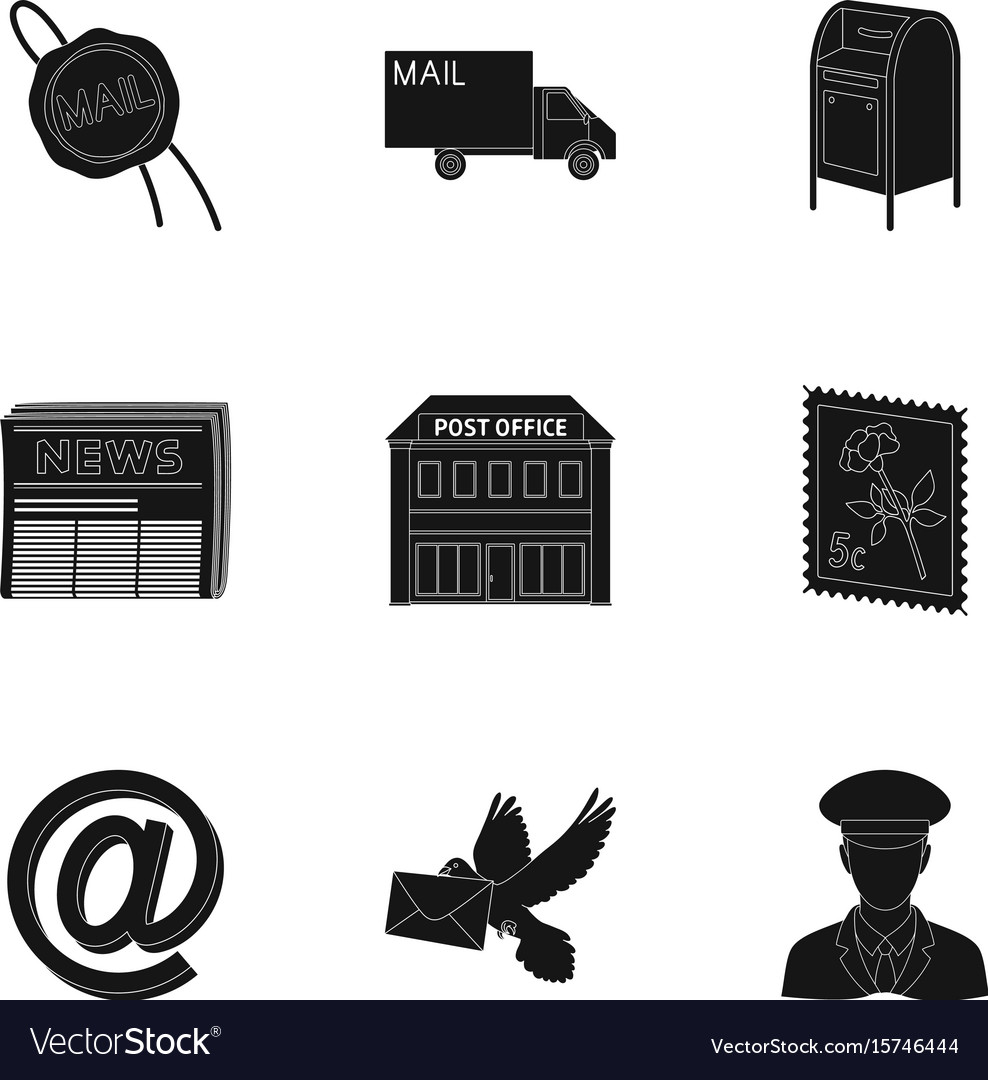 Postman envelope mail box and other attributes