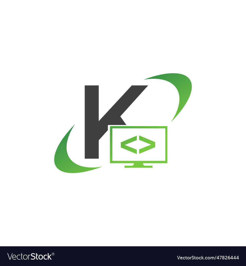 Programming code and technology logo template