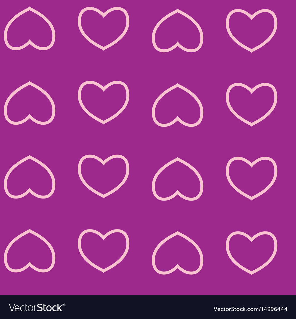 Seamless pattern with hearts background