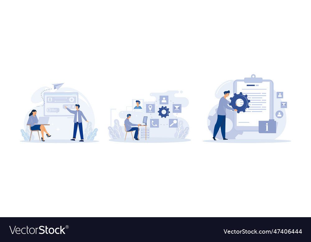 User support abstract concept set customer
