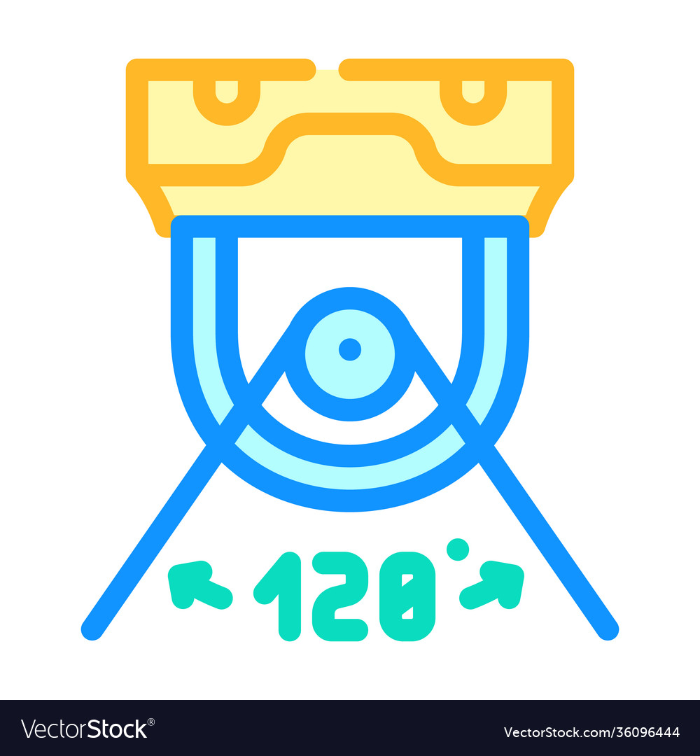 Viewing angle camera color icon