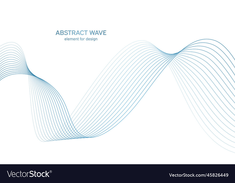 Abstract colorful wave element for design vector image Abstract colorful wave element for design