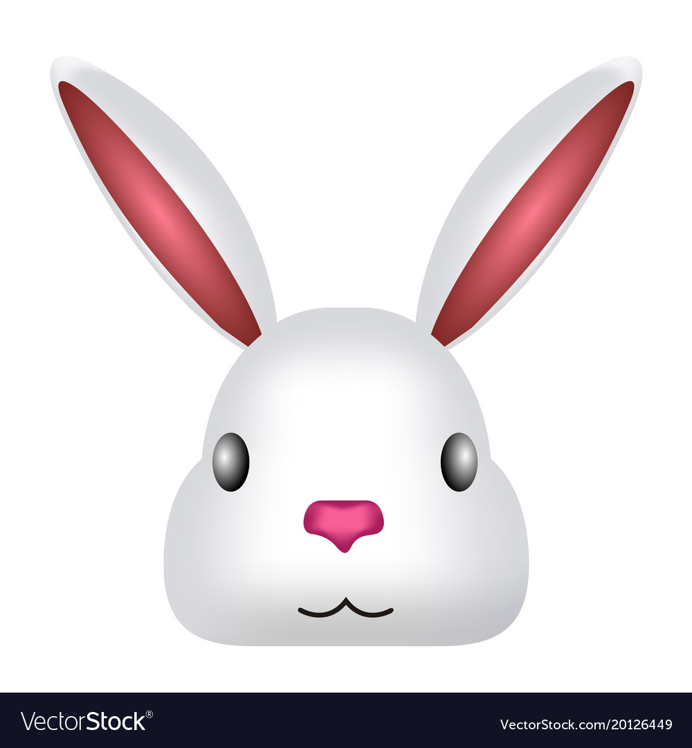 Avatar of a cute rabbit Royalty Free Vector Image