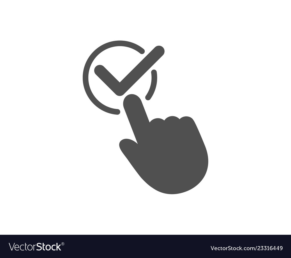 Checkbox icon accepted or confirmed sign