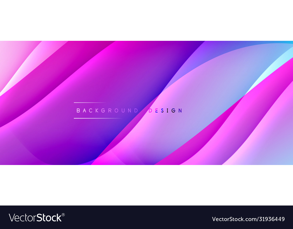 Fluid gradient waves with shadow lines and glowing Vector Image Fluid gradient waves with shadow lines and glowing