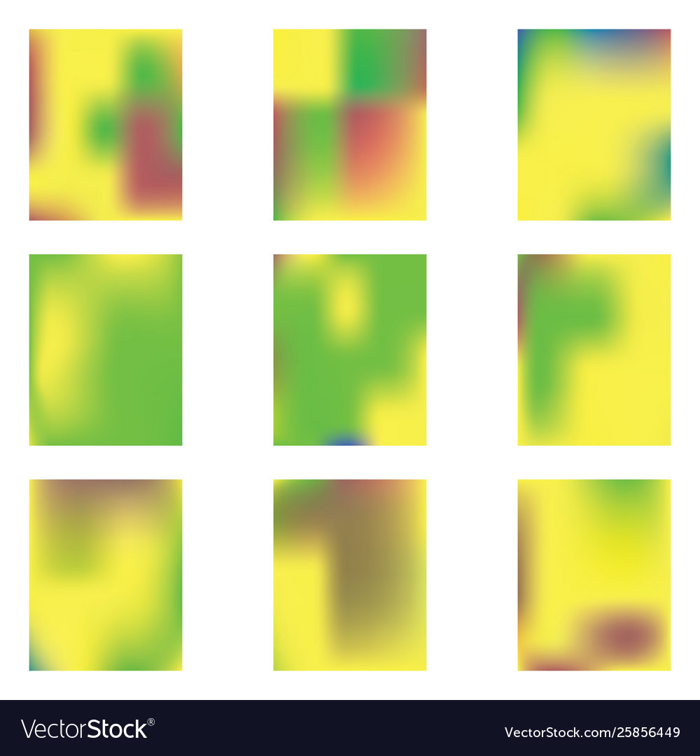 Gradient mesh painted in different colors
