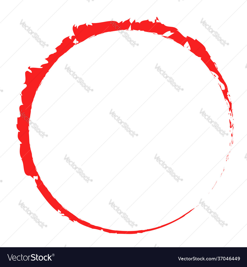 Grungy circle blob blotch vector image Grungy circle blob blotch