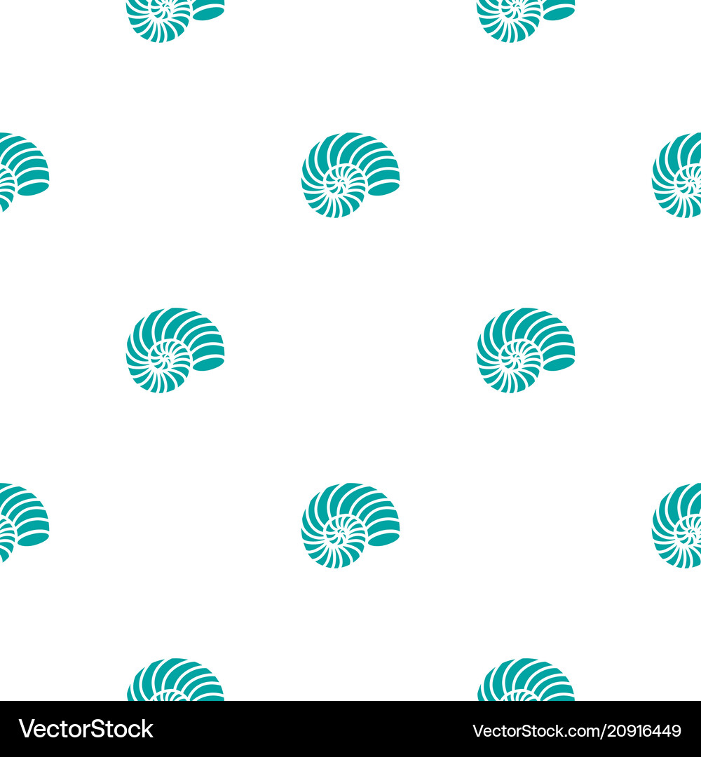 Pattern with shells Royalty Free Vector Image - VectorStock