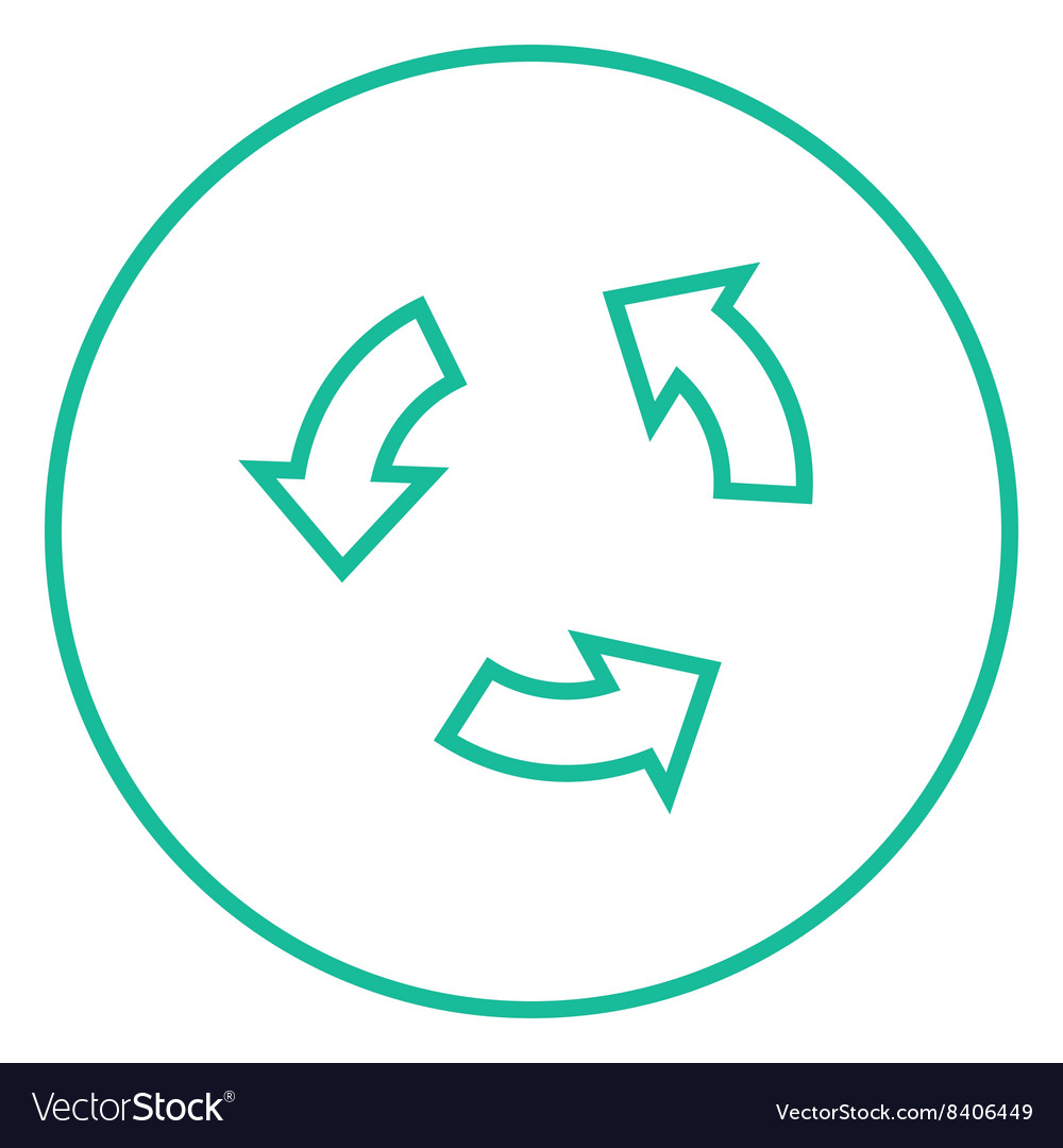 Replay button line icon