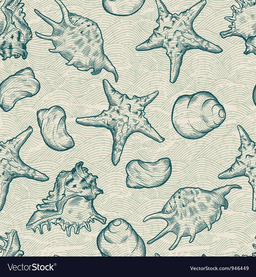 Seashell Pattern - Textured Background