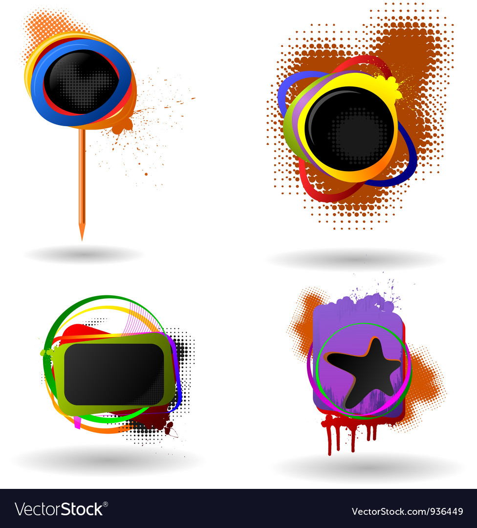 Set of website elements eps10