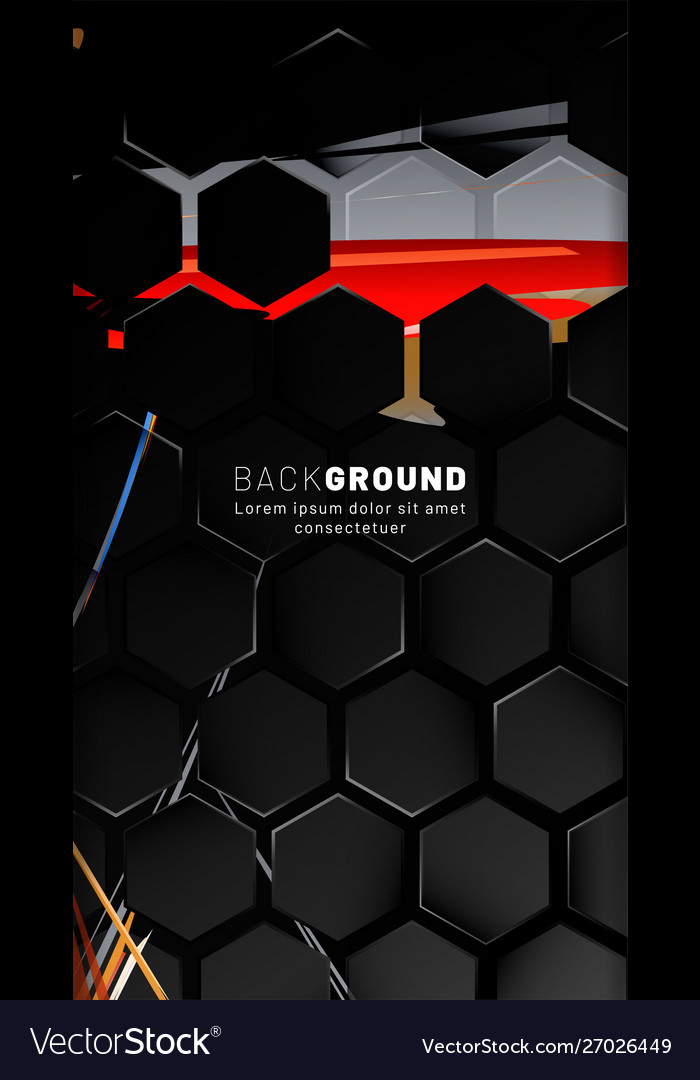 Vertical hexagon background gradient color light