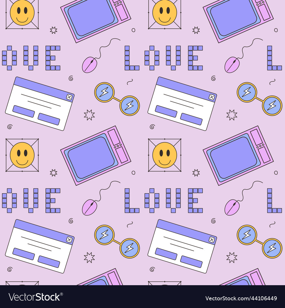 Y2K Computer Pattern