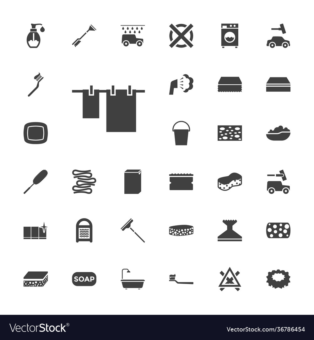 33 wash icons