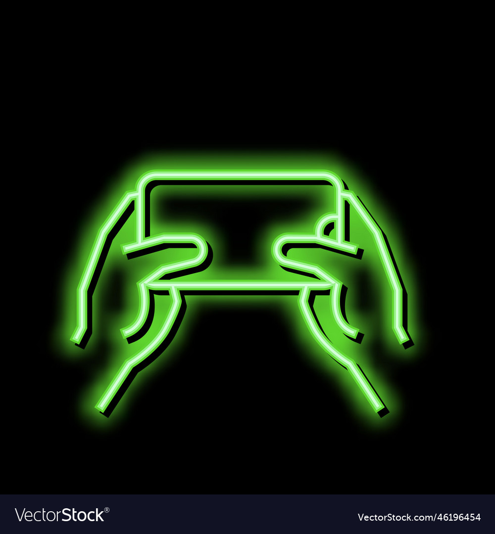 Accelerometer playing video game app on smartphone