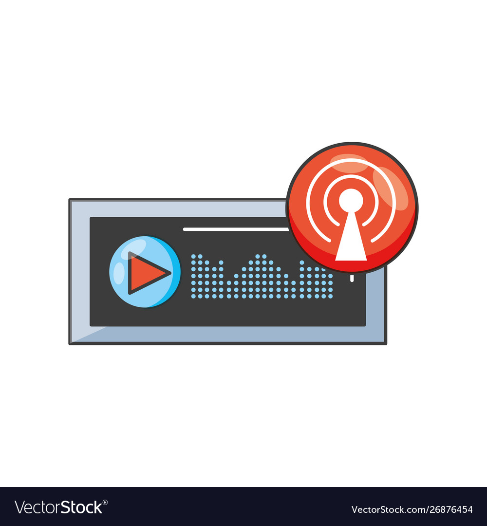 Audio player display with sound graphic