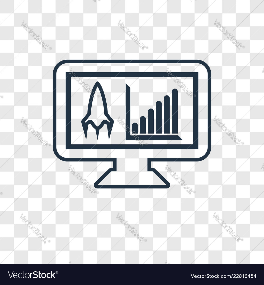 Development concept linear icon isolated vector image Development concept linear icon isolated