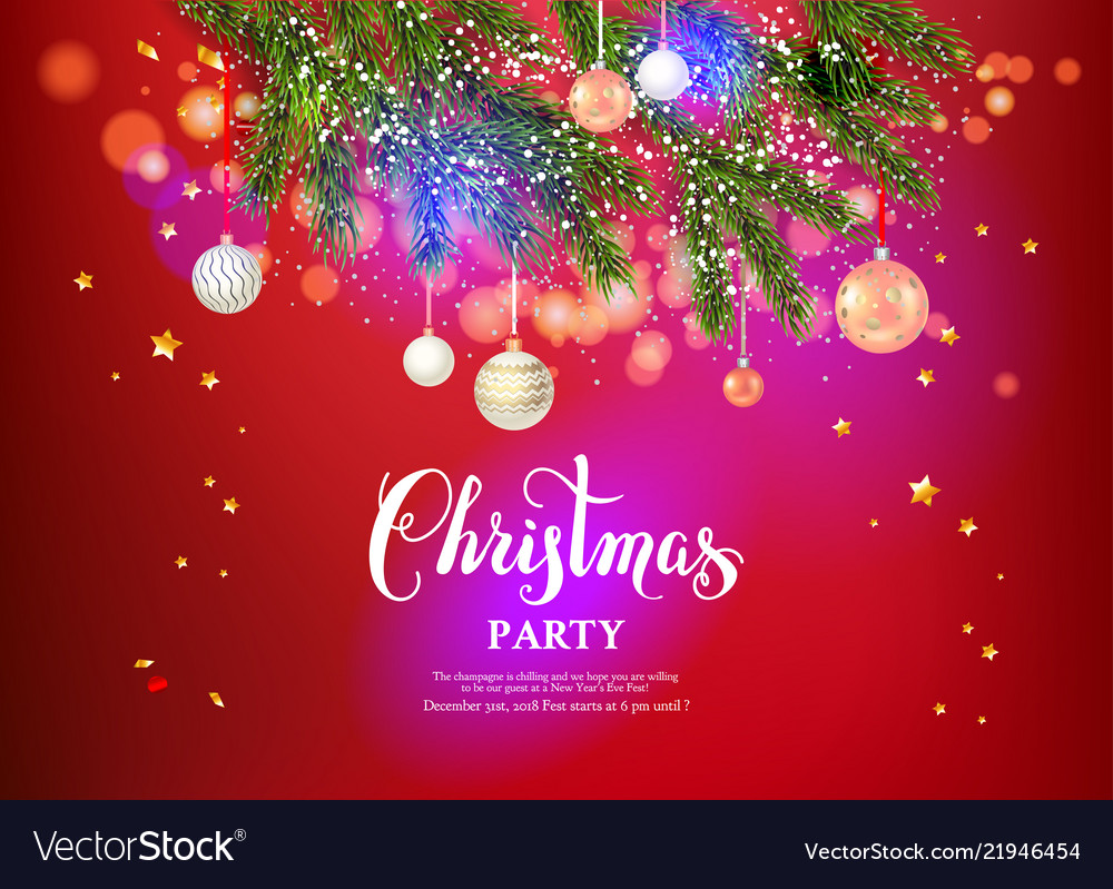 Festive Christmas Background - Red & Gold