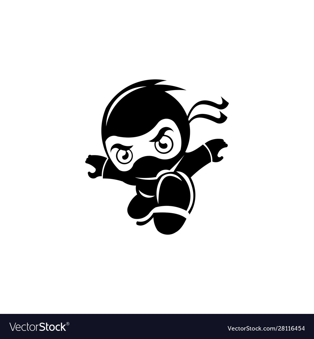 Ninja samurai warrior Royalty Free Vector Image