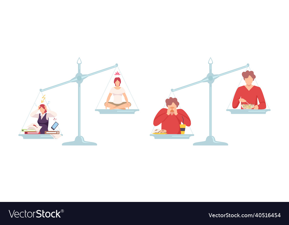 Outbalanced scales with different things of value Vector Image Outbalanced scales with different things of value