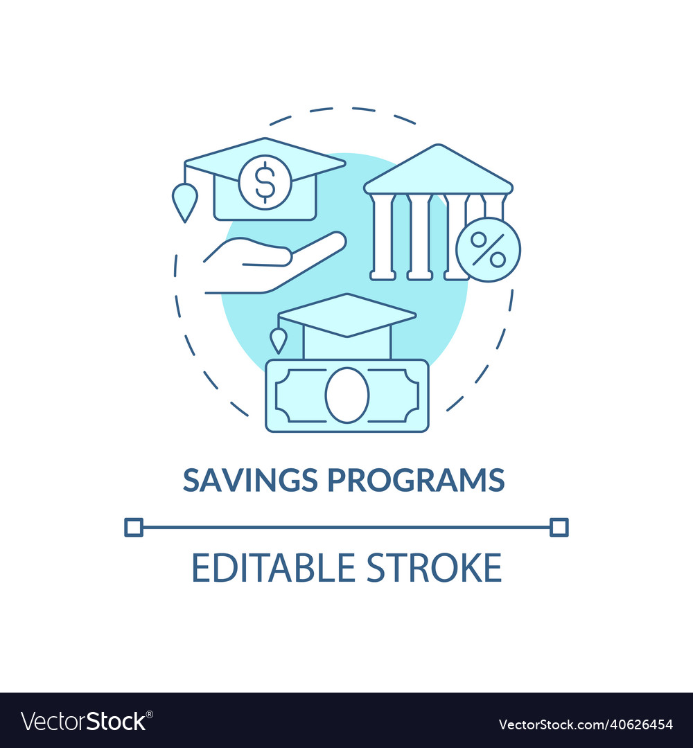 Saving plan concept icon