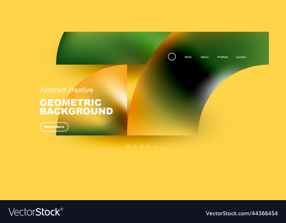 Shiny circles and round elements geometric