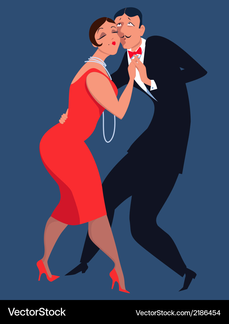 Tango dancers Royalty Free Vector Image - VectorStock