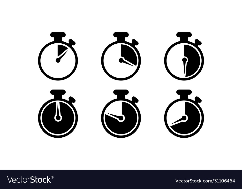 Timer stopwatch chronometer time clock icon