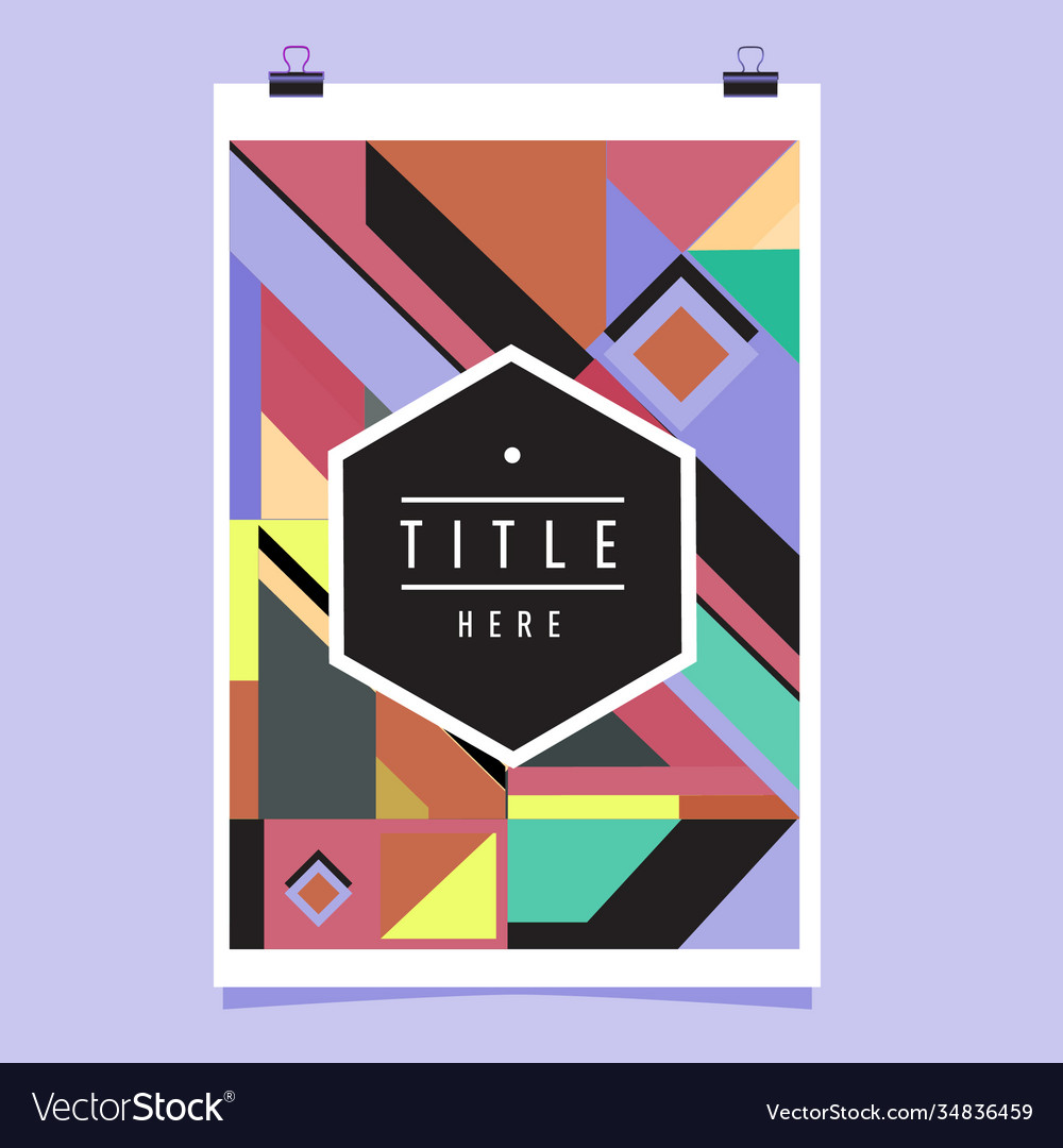 Abstract colorful geometric pattern background