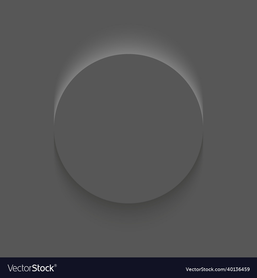 Black frame design abstract 3d circle backdrop vector image Black frame design abstract 3d circle backdrop