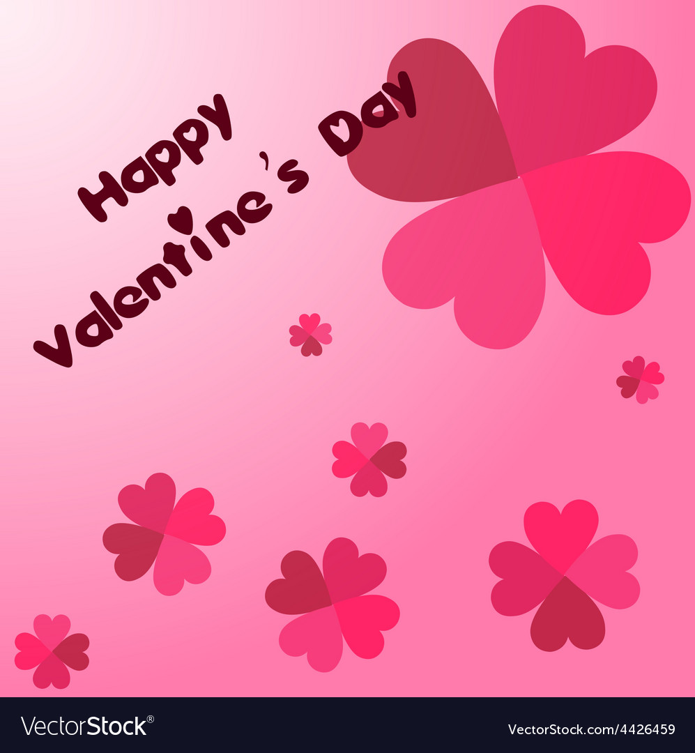 Colored background with a heart and text