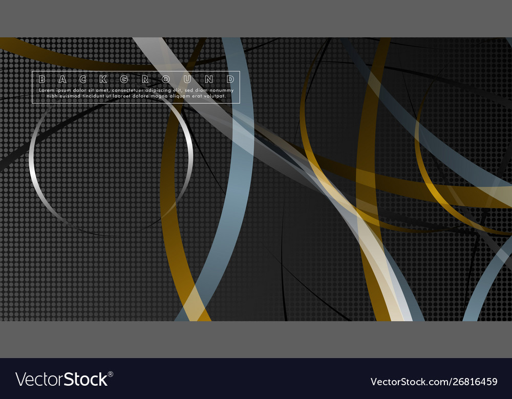 Curved abstract design with background Vector Image Curved abstract design with background