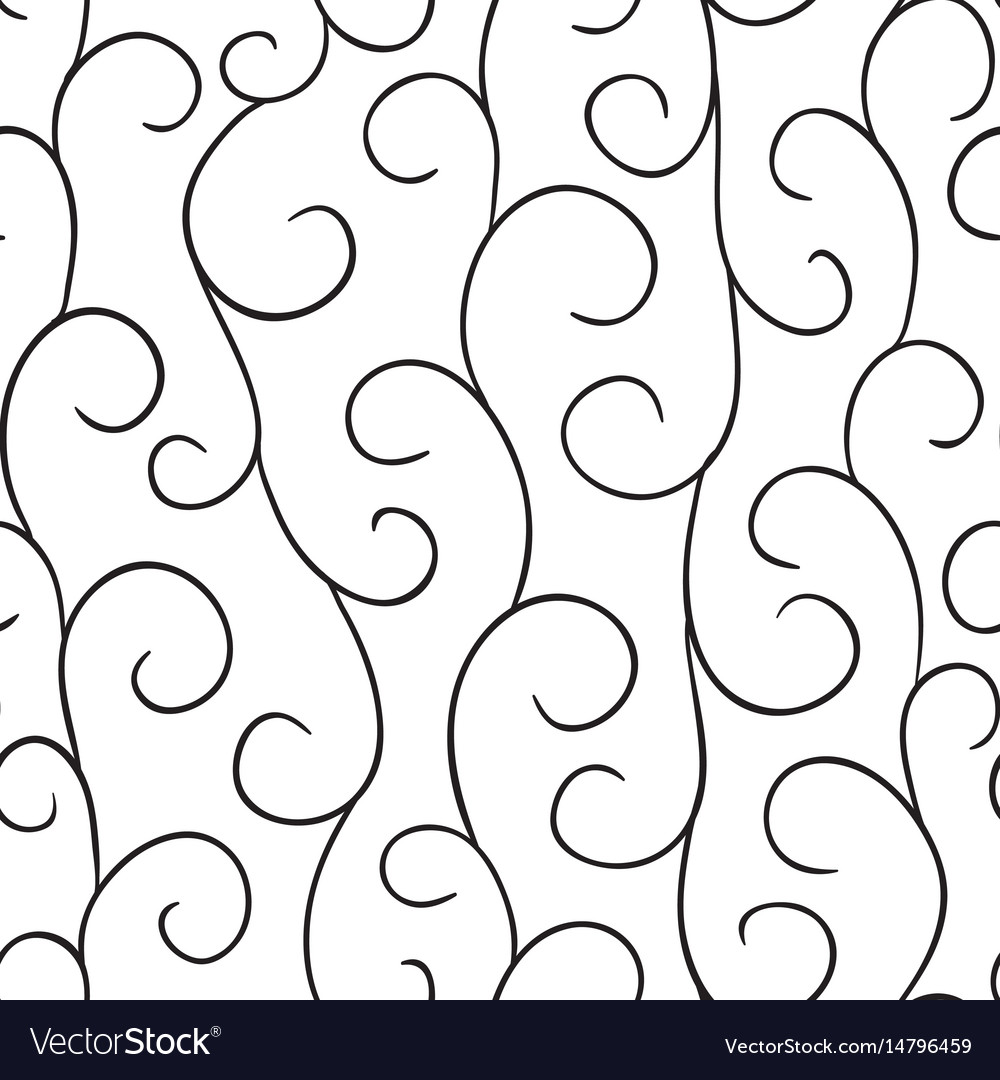 Curved lines pattern Royalty Free Vector Image
