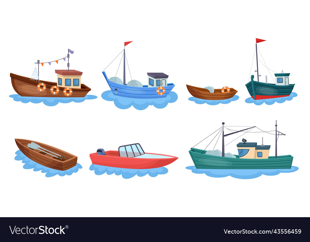 Fischerboote und Netze