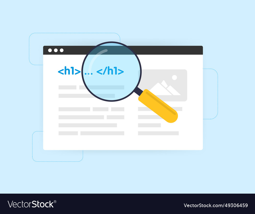 H1 seo title tags concept optimize website
