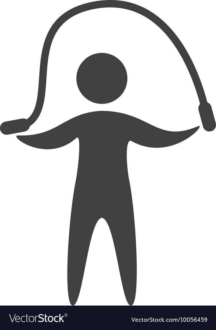 Human figure silhouette lifestyle sport gym