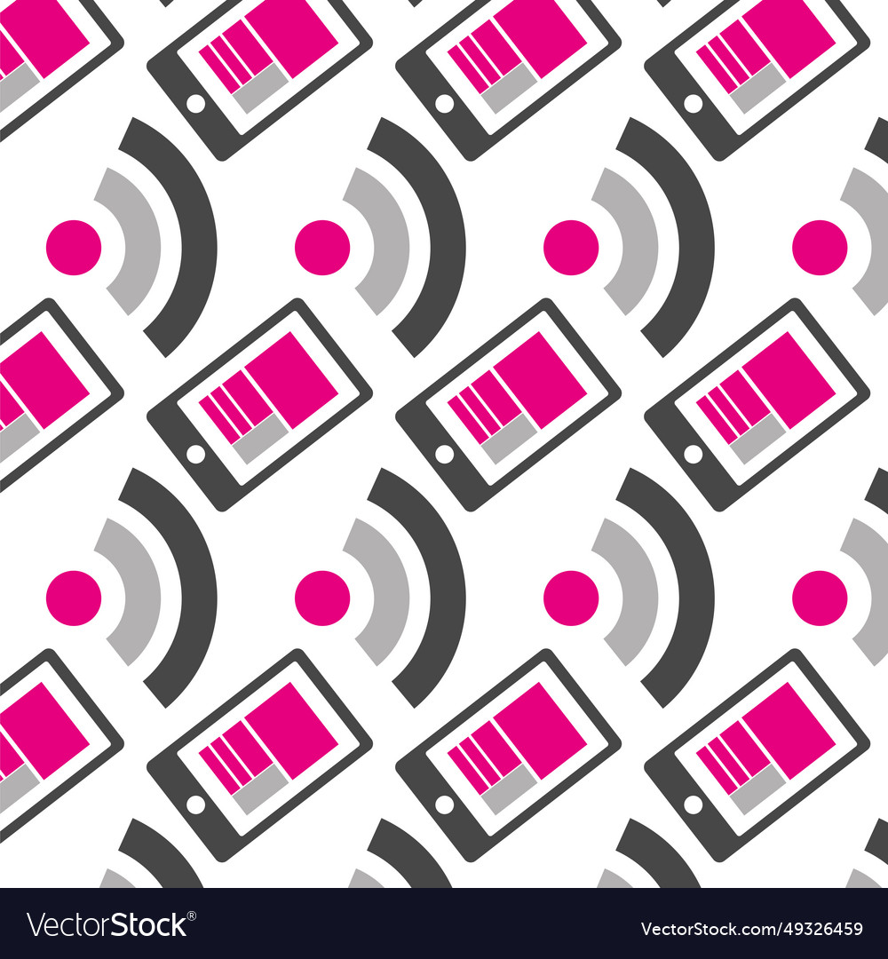 Office icons seamless pattern background