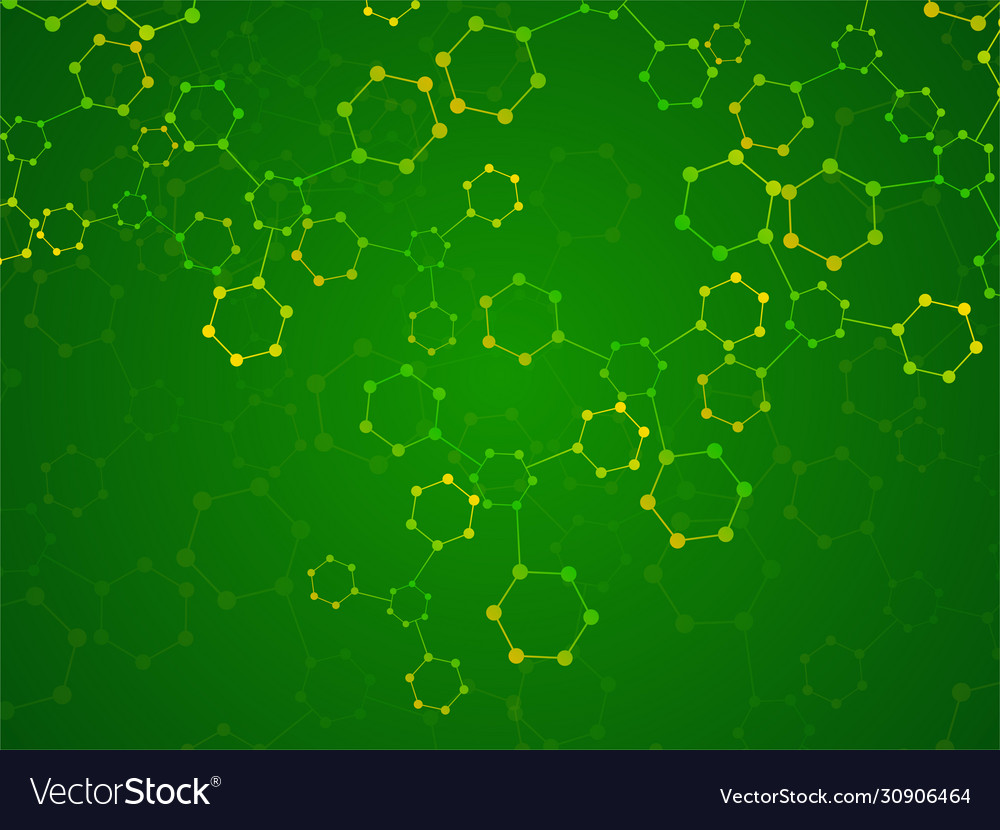 Abstrakte molekulare Struktur wissenschaftlich geometrische