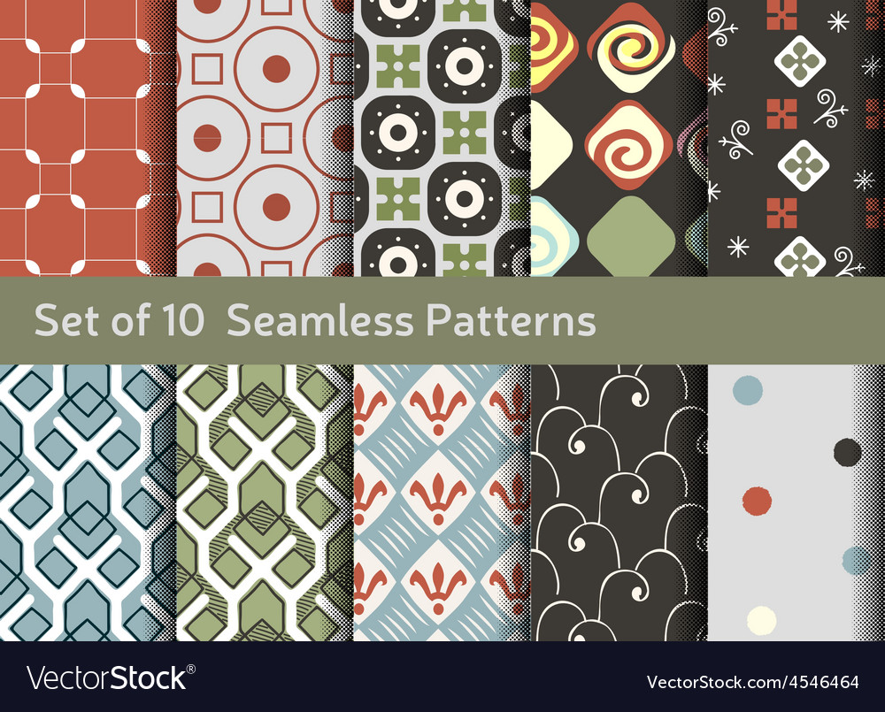 Abstract seamless patterns geometrical