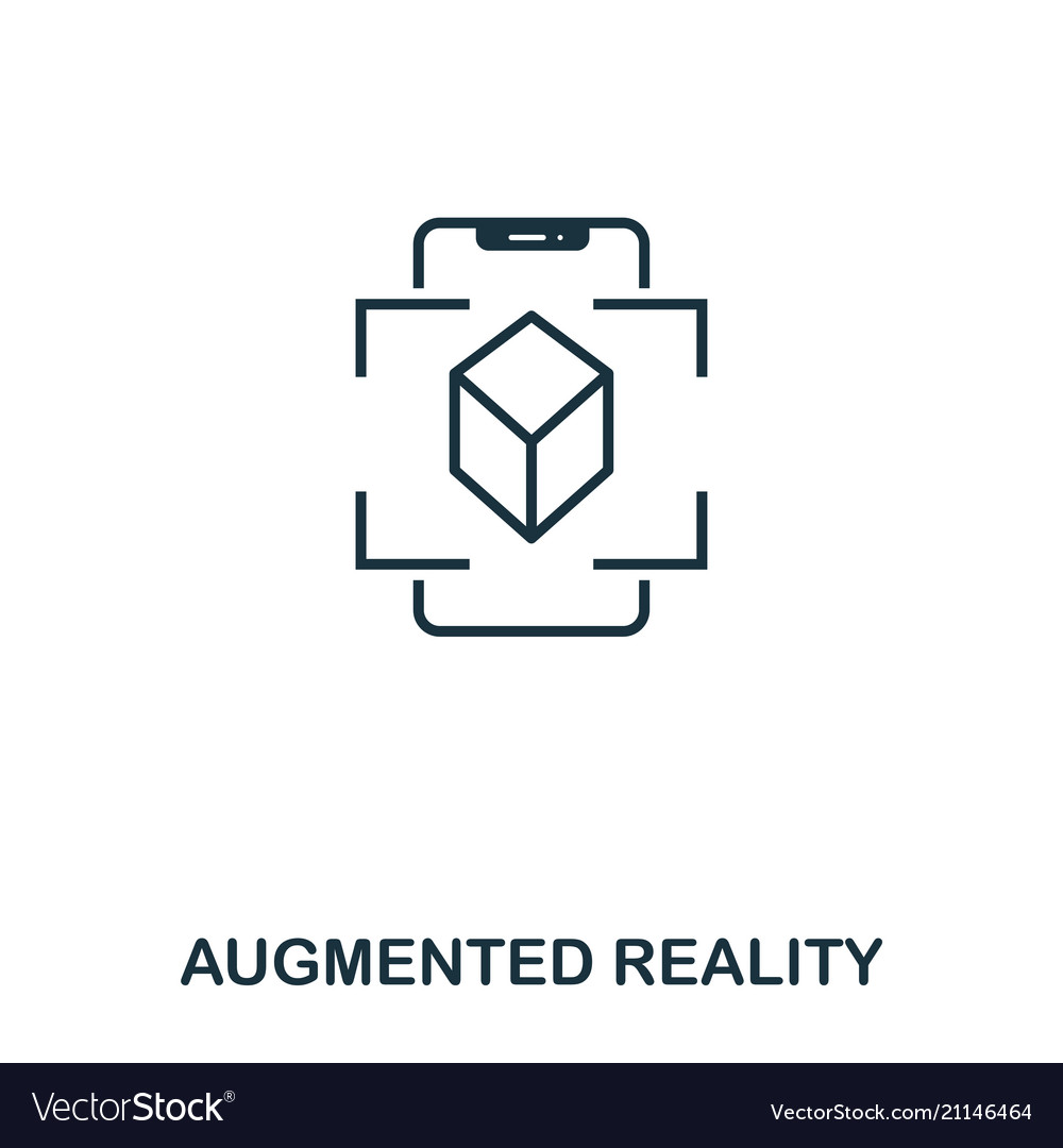 Augmented Reality Mobile App Icon