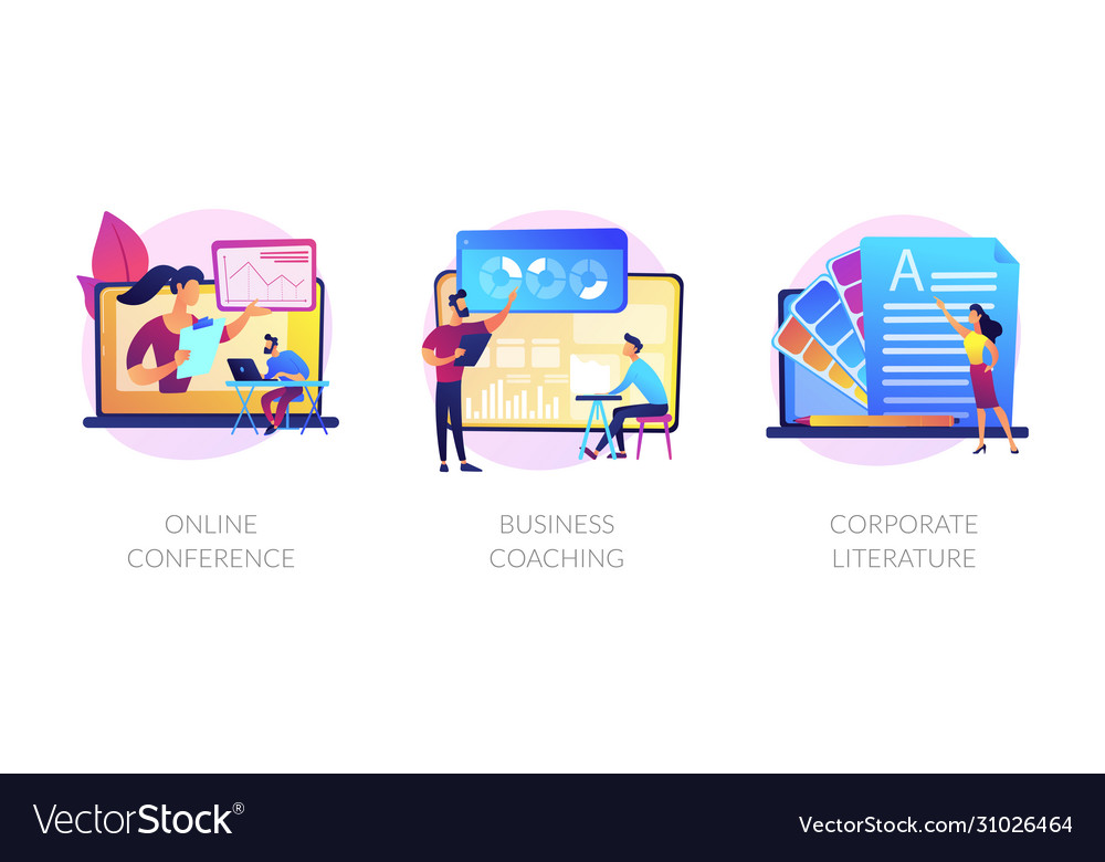 Business Education Concept Metaphors Royalty Free Vector