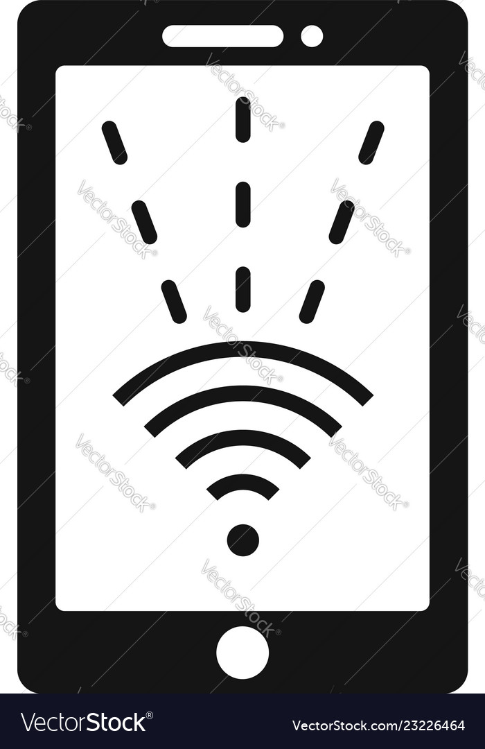 nfc tablet icon simple style royalty free vector image